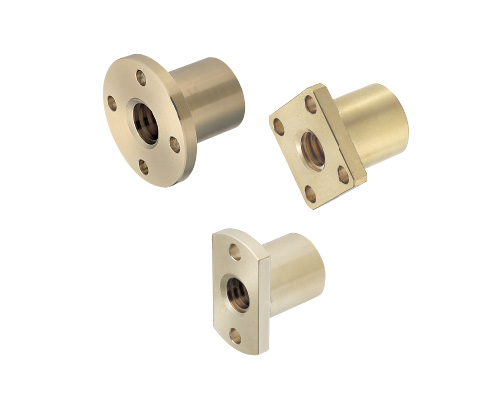 30度梯形絲杠螺母 圓法蘭 兩面切割法蘭 方法蘭