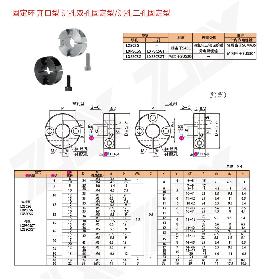 131固定環(huán) 開口型 沉孔雙孔固定型沉孔三孔固定型 131固定環(huán) 開口型 沉孔雙孔固定型沉孔三孔固定型